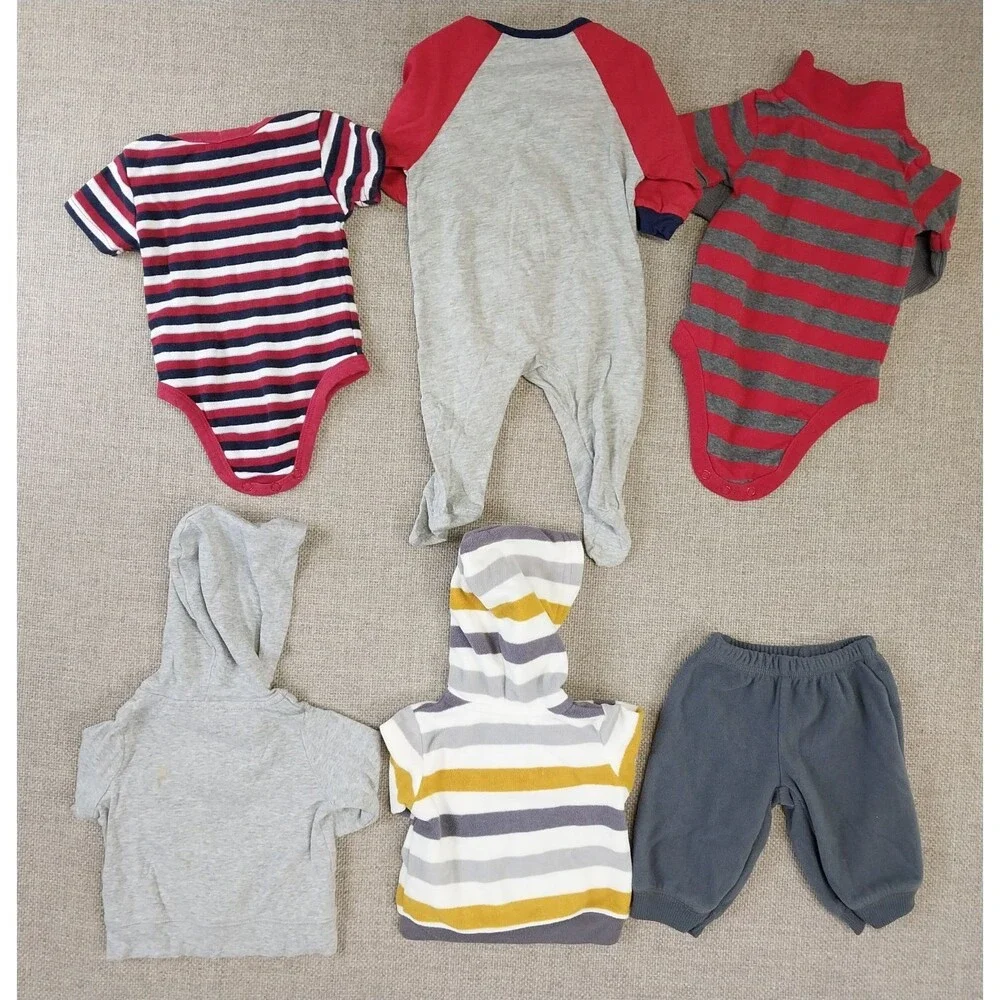 Baby Infant Boy Clothing Bundle Bodysuit Variety Of Colors 12 Pieces Newborn #10